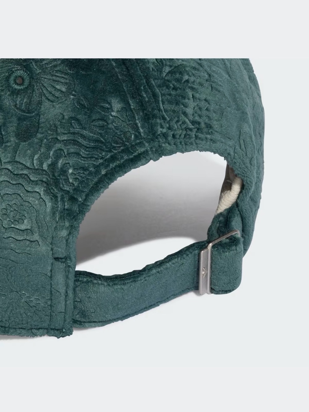 adidas Originals Women's Dark Green Embossed Floral Baseball Cap - Picture 5 of 6